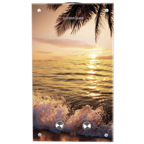 Проточный газовый водонагреватель Superflame SF0120 10L Glass пляж 1200000₽