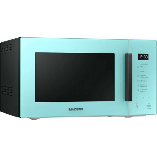 Микроволновая печь Samsung MG23T5018AN/BW, 800Вт, 23л, мятный /черный