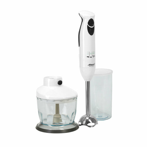 Набор блендер погружной для смузи измельчитель мерный стакан мощность 400 Вт цвет белый 564600₽