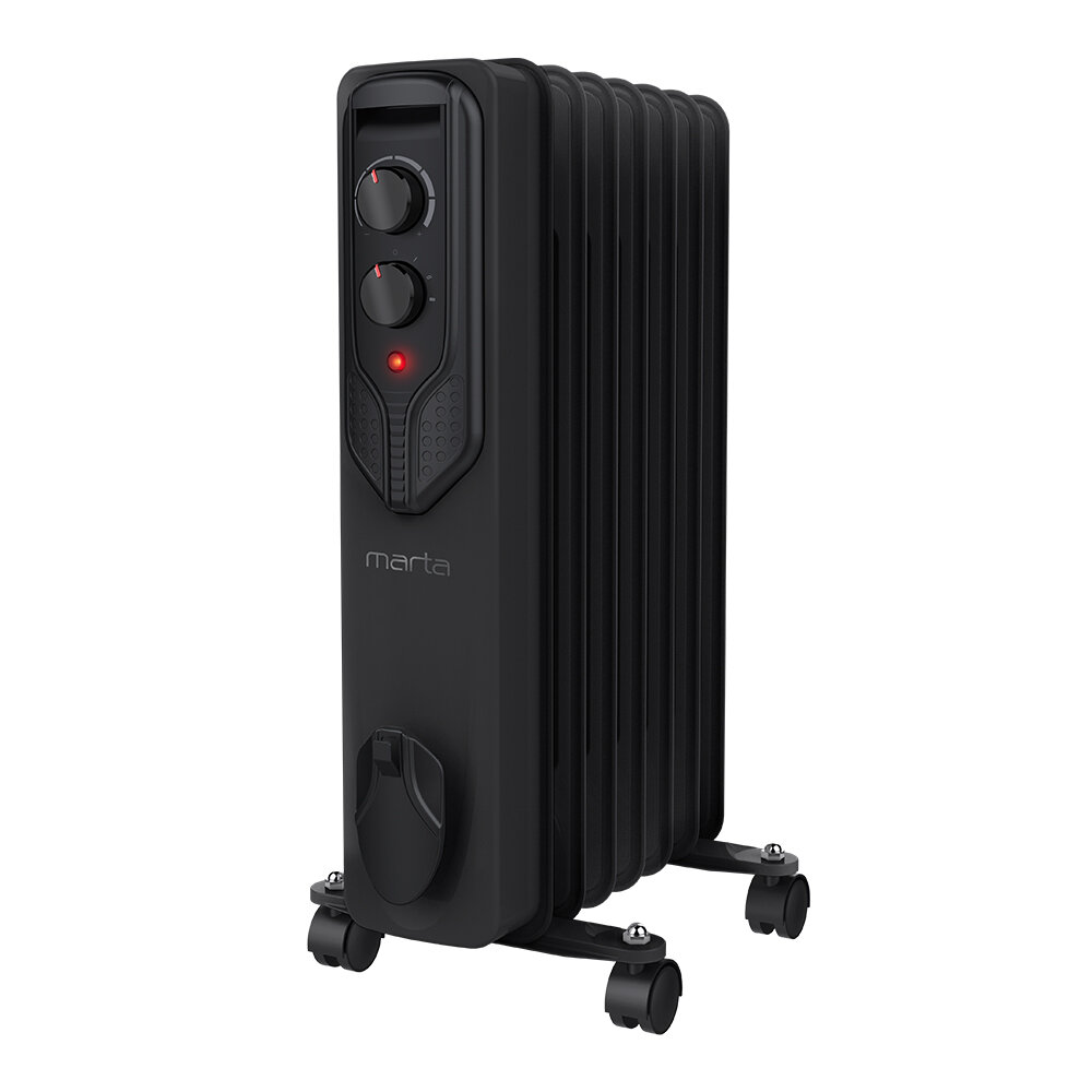 фото MARTA MT-OH2429B дымчатый жемчуг масляный обогреватель