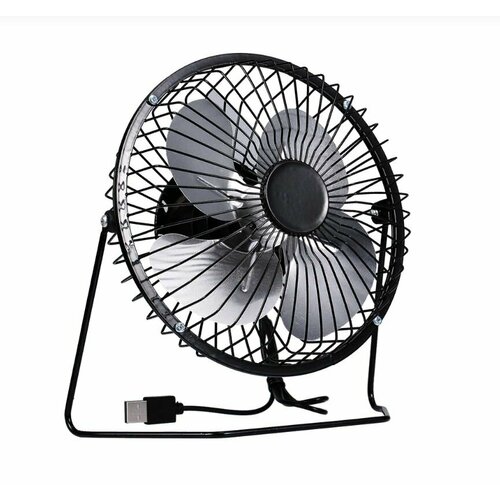 USB вентилятор настольный с выключателем KY-6A черный 49500₽