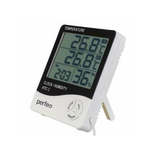 Часы-метеостанция Perfeo Matmo PF-HTC-2 белые 46500₽