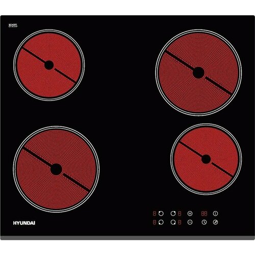 Электрическая варочная панель Hyundai HHE 6460 BG Hi-Light независимая черный 1688700₽