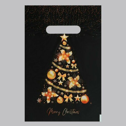 Пакет Ёлка желаний полиэтиленовый с вырубной ручкой 20х30 см 30 мкм набор 20 штук 682₽