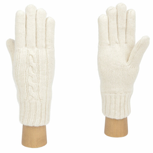 фото Перчатки fabretti, демисезон/зима, шерсть, подкладка, утепленные, размер 7, белый