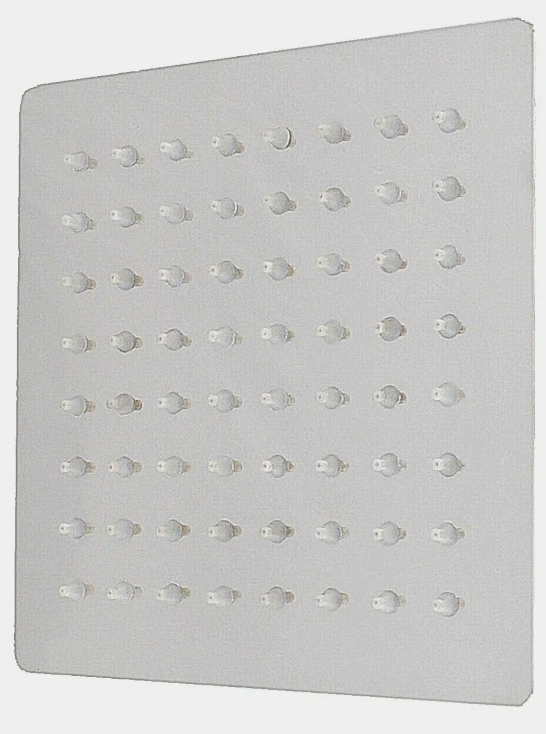 фото POTATO Quadro Slim верхний душ 160х160мм, квадрат, нержавеющая сталь, хром