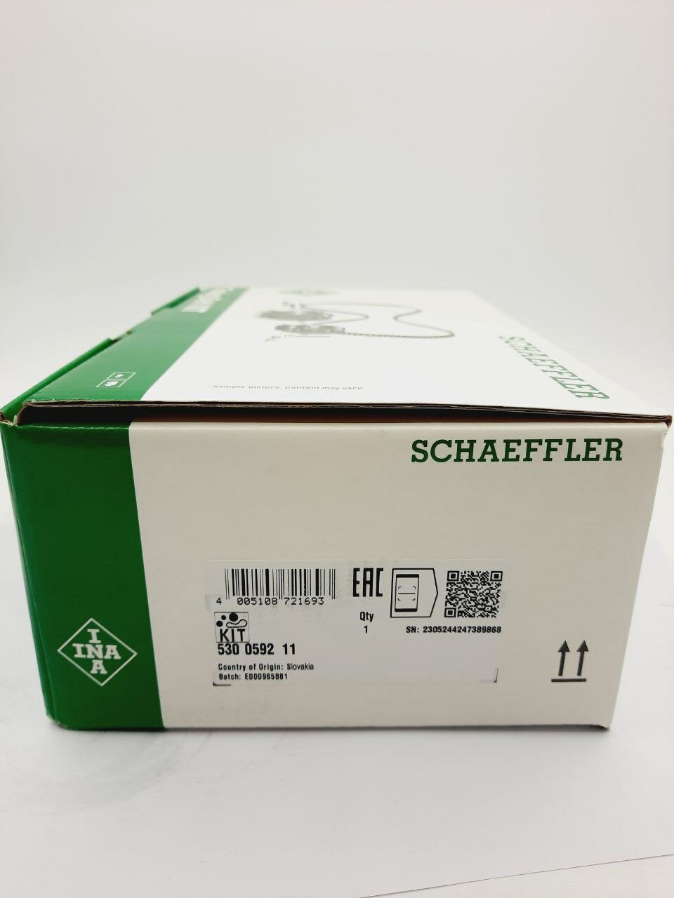 Комплект ГРМ INA Оригинал 530059211 для Volkswagen Polo, Skoda Octavia, Skoda Rapid, INA арт. 530 059211 530 059210 ct1167k1