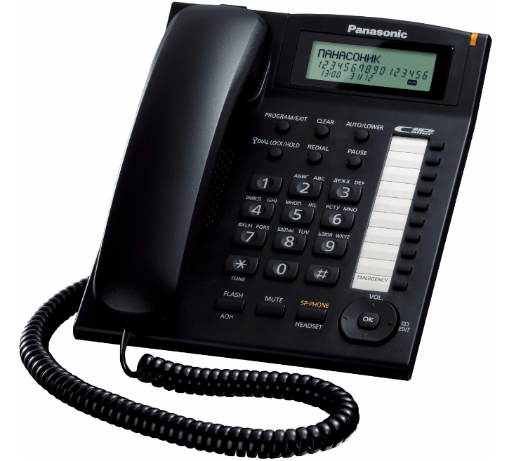 Телефон Panasonic KX-TS2388 черный