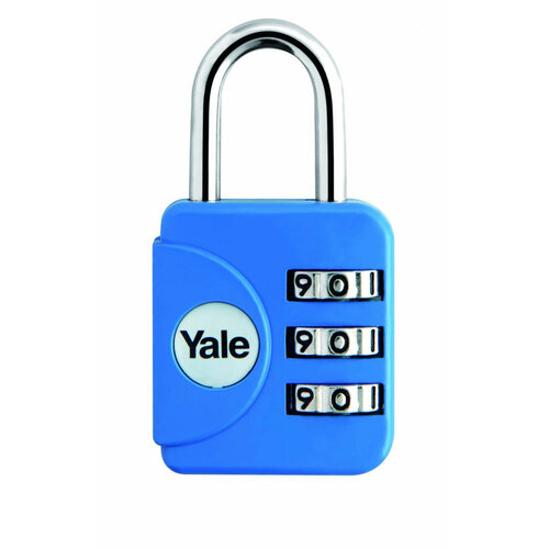 фото Замок навесной кодовый yale yp1/28/121/1b (синий) abloy