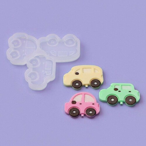 Силиконовый молд для леденцов и шоколада Машинки 456 см 484см 3554 см 558₽