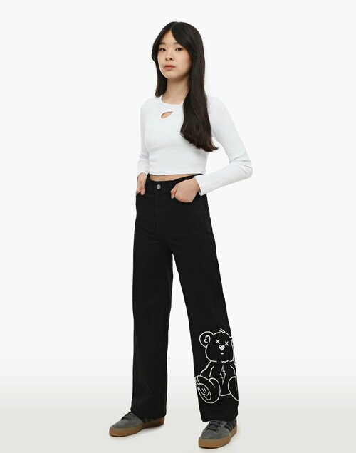 Джинсы Gloria Jeans, размер 14+/164 (42), черный