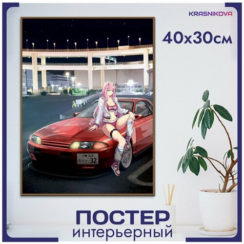 фото Постеры на стену аниме милый во франксе jdm красникова