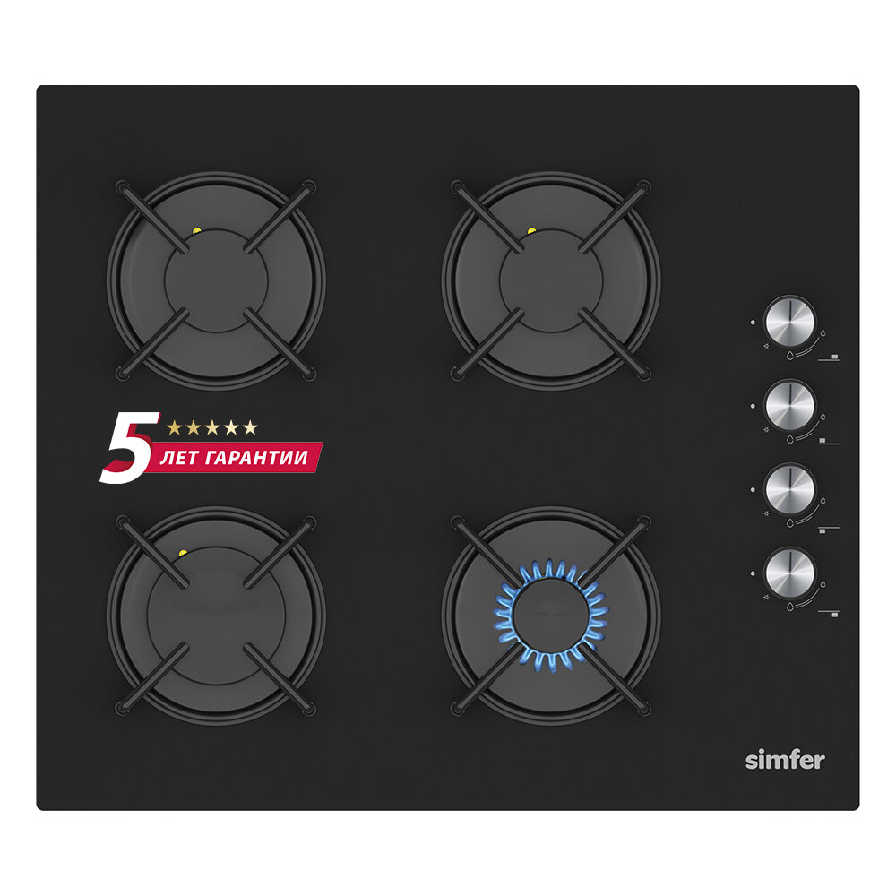 Газовая варочная панель Simfer H60K40S111