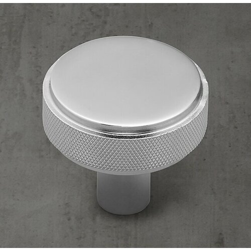 Ручка-кнопка Restoration Hardware Lambeth Knurled Lambeth Knurled d.3.8 Polished Chrome 24170029 CHR