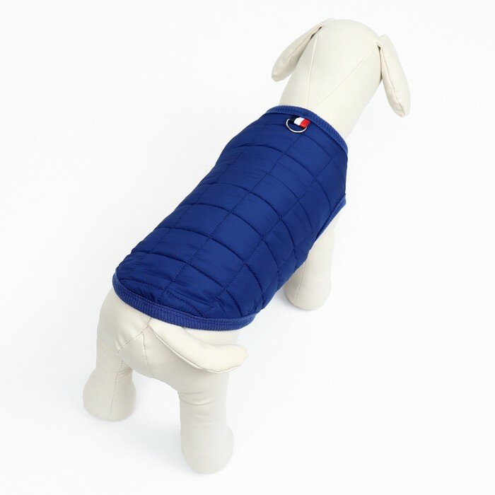 Куртка для собак "Nice", размер M (ДС 30 см, ОШ 30 см, ОГ 38 см), синяя