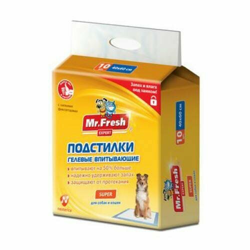 Пелёнки Super многослойные для домашних животных40х60см, 10шт.