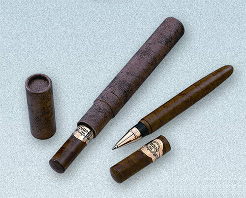 Металлическая ручка-сигара в подарочной коробке, необычный оригинальный подарок