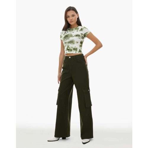 фото Брюки gloria jeans, размер 48/170, хаки