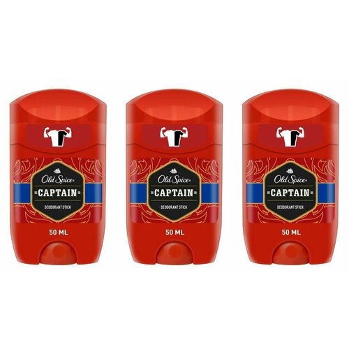 old spice дезодорант мужской captain 85 мл 2 шт Old Spice Дезодорант твердый Captain, 50 мл, 3 шт