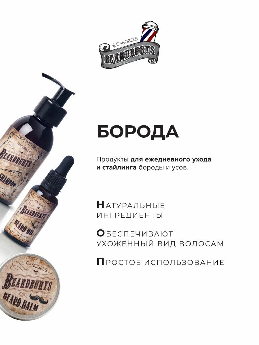 Beardburys Масло для бороды и усов Beard Oil, 150 мл