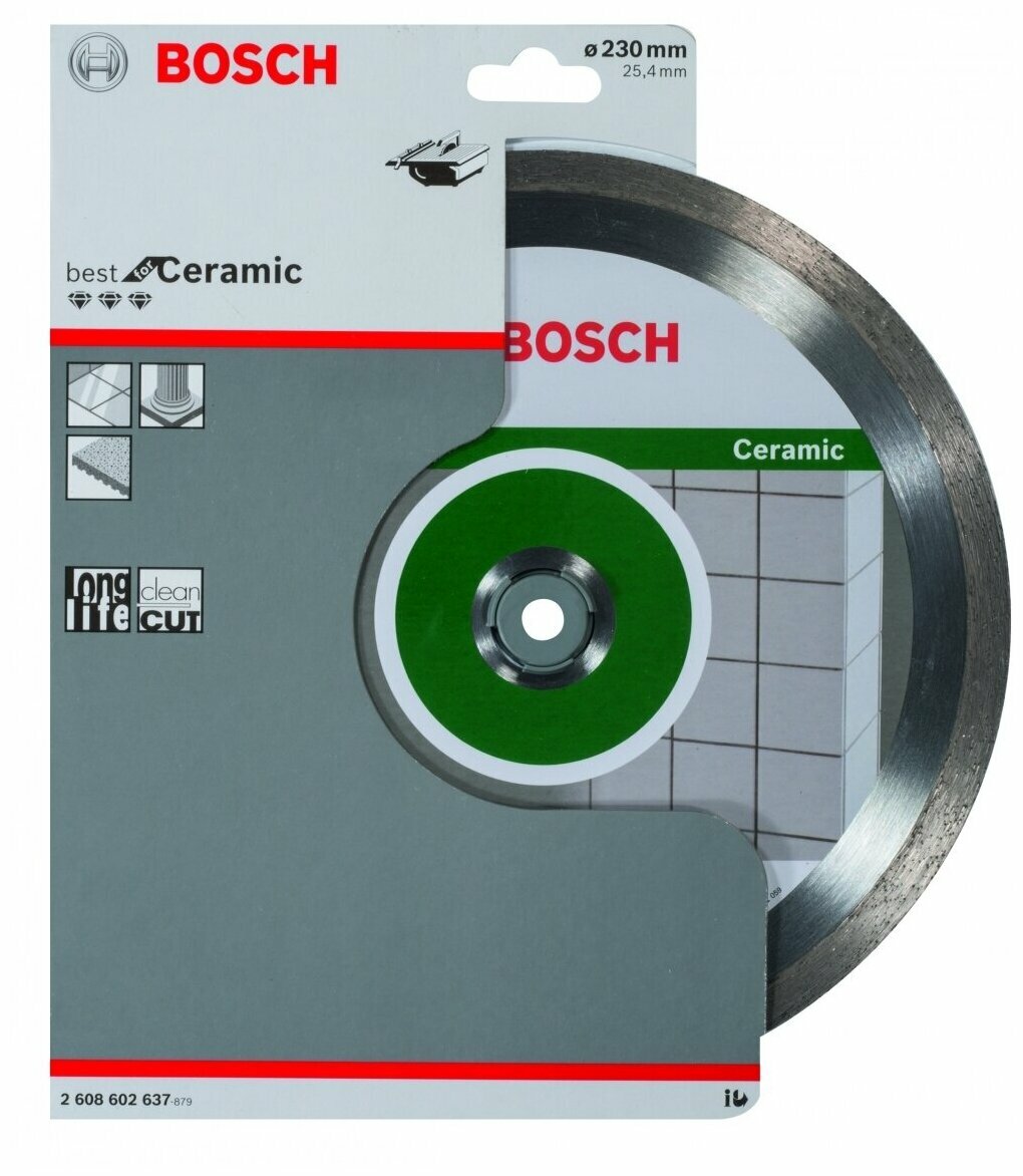 Алмазный диск Bosch Best for Ceramic230-25,4 2608602637