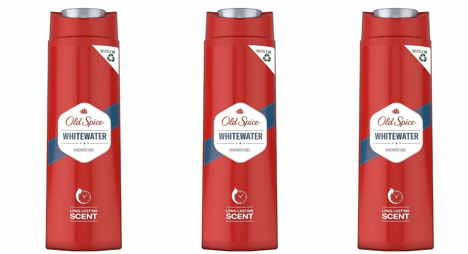 Old Spice Гель для душа Whitewater, 400 мл, 3 шт