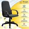 Кресло компьютерное офисное Tron C1 ткань серая Prestige - изображение