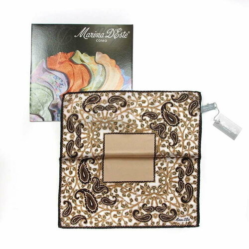 фото Нагрудный платок marina d'este, коричневый