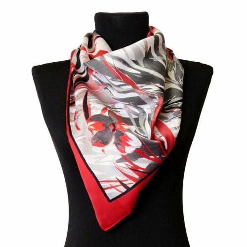 Платок Roby Foulards, 90х90 см, черный