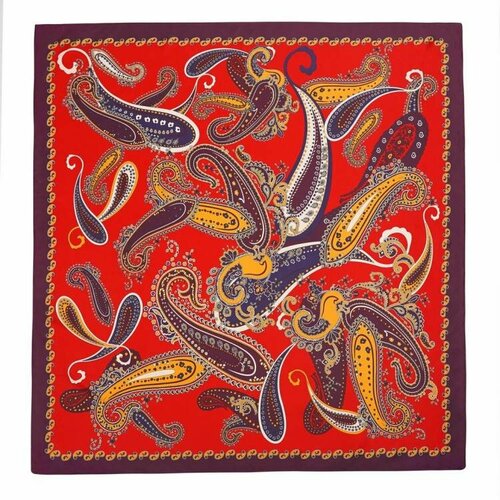 фото Платок roby foulards,90х90 см, красный