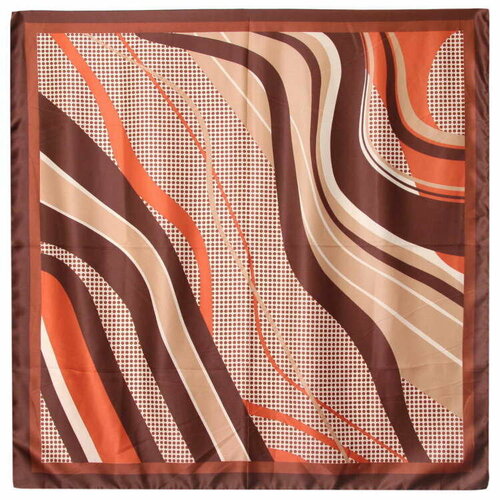 Платок Roby Foulards, 90х90 см, оранжевый