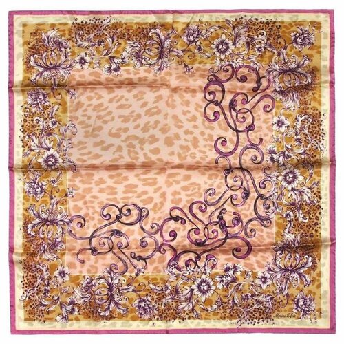 фото Платок marina d'este,90х90 см, коричневый