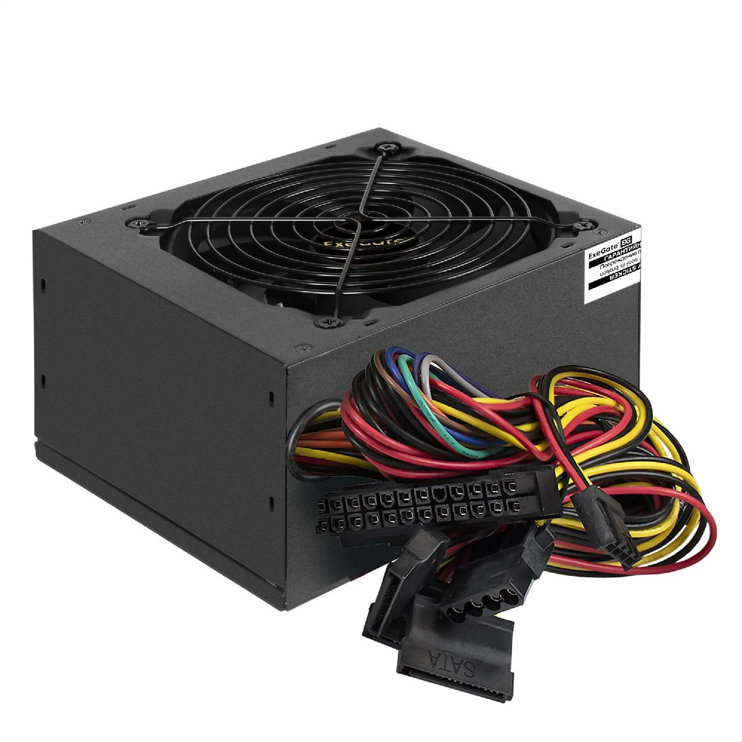 Блок питания EXEGATE 900PPE (ATX, APFC, SC, КПД 80% (80 PLUS), 12cm fan, 24pin, 2x(4+4)pin, PCIe, 6xSATA, 4xIDE, black, кабель 220V с защито — фото 9