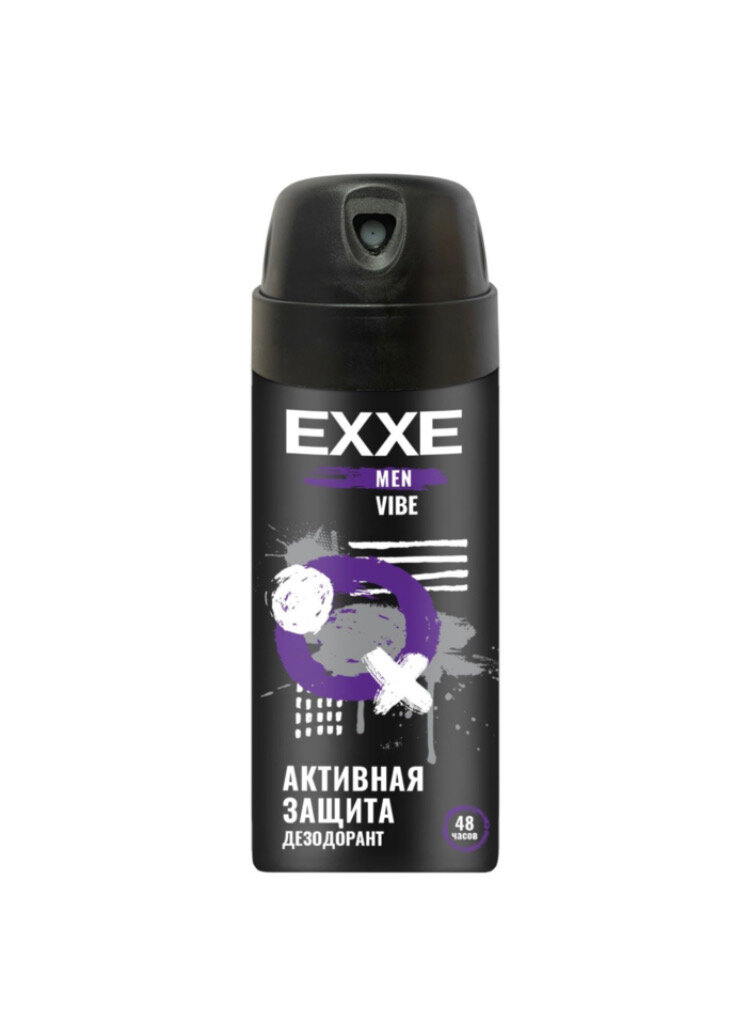 EXXE Men Vibe - мужской дезодорант-спрей, Активная защита, 150мл