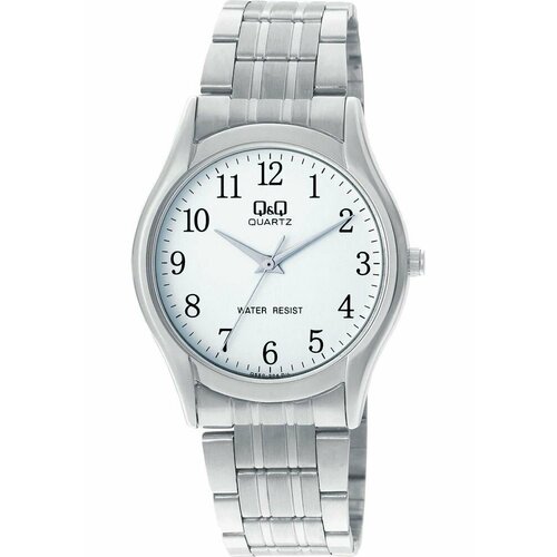 фото Наручные часы q&q q550-204, серебряный, белый