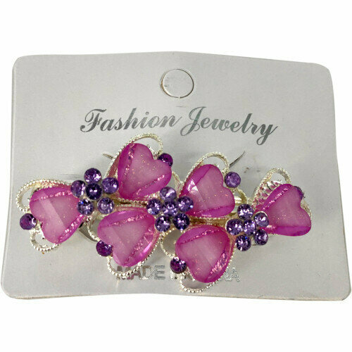 Fashion Jewelry Заколка-автомат для волос Романс бантики, 6см