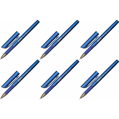ручка шариковая синяя неавтоматическая attache pearlshine ручки набор ручек 12 шт Attache Selection Ручка шариковая неавтоматическая PearlShine, синяя, 6 шт