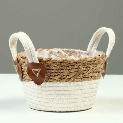 SUI Корзина плетеная рогоз 19 x 12 x 14 см 991₽