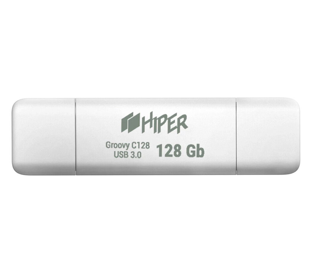 Накопитель HIPER USB3.0 + USB Type-C 128GB Groovy C128