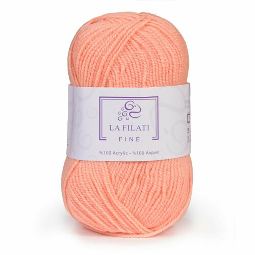 5 мотков Пряжа LA FILATI FINE 100гр, 280м, 100% акрил, цвет 205