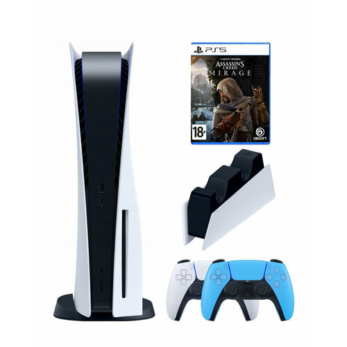 Приставка Sony PlayStation 52-ой геймпадзарядноесиний Assassins creed mirage диск 8850000₽