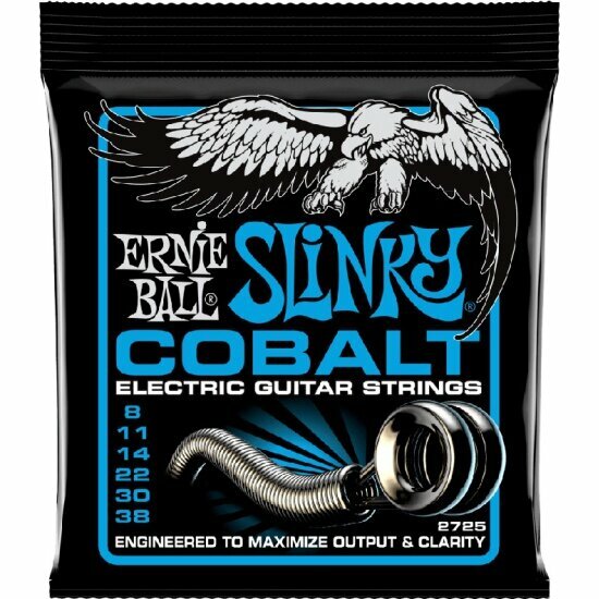 Струны Ernie Ball Cobalt Extra Slinky, для электро-гитары