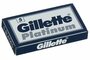 Лезвия двухсторонние для бритвы Gillette "Platinum", классические, для T-образных бритв и шаветок, 3 упаковки по 5 шт.