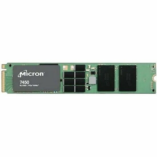 Накопитель SSD Micron 7450 PRO, 3,84TB, NVMe, PCIe 4.0 x4, 5000MB/s/2500MB/s, 176-layer 3D TLC NAND (MTFDKBG3T8TFR-1BC1ZABYY)
