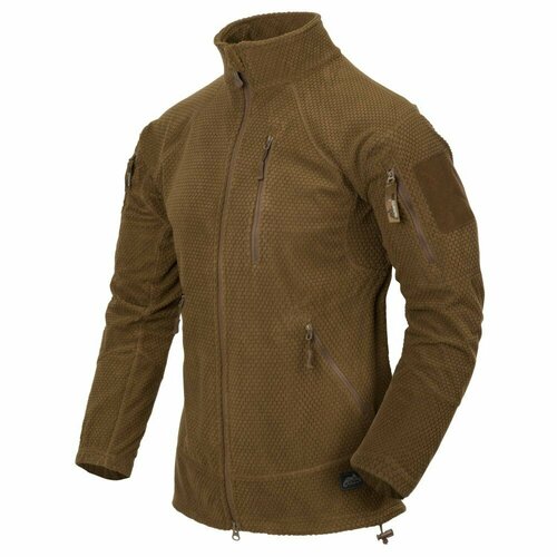фото Флисовая куртка helikon-tex alpha tactical grid fleece jacket, coyote, xl