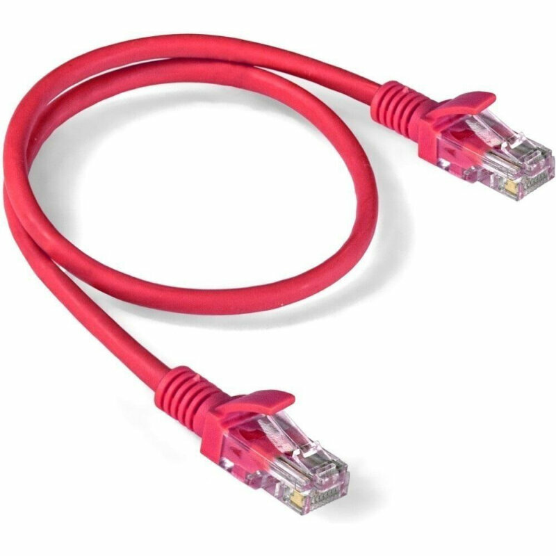 Патч-корд ExeGate UTP-RJ45-RJ45-C6-0,5M-RD, cat.6, 0,5м, крас