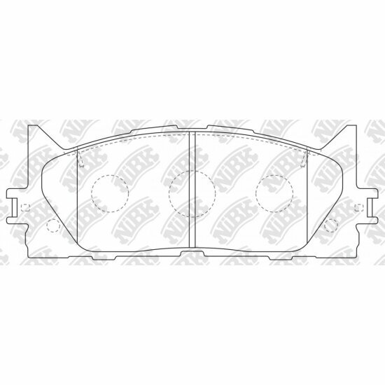 Колодки тормозные дисковые Nibk PN1521, 4 шт