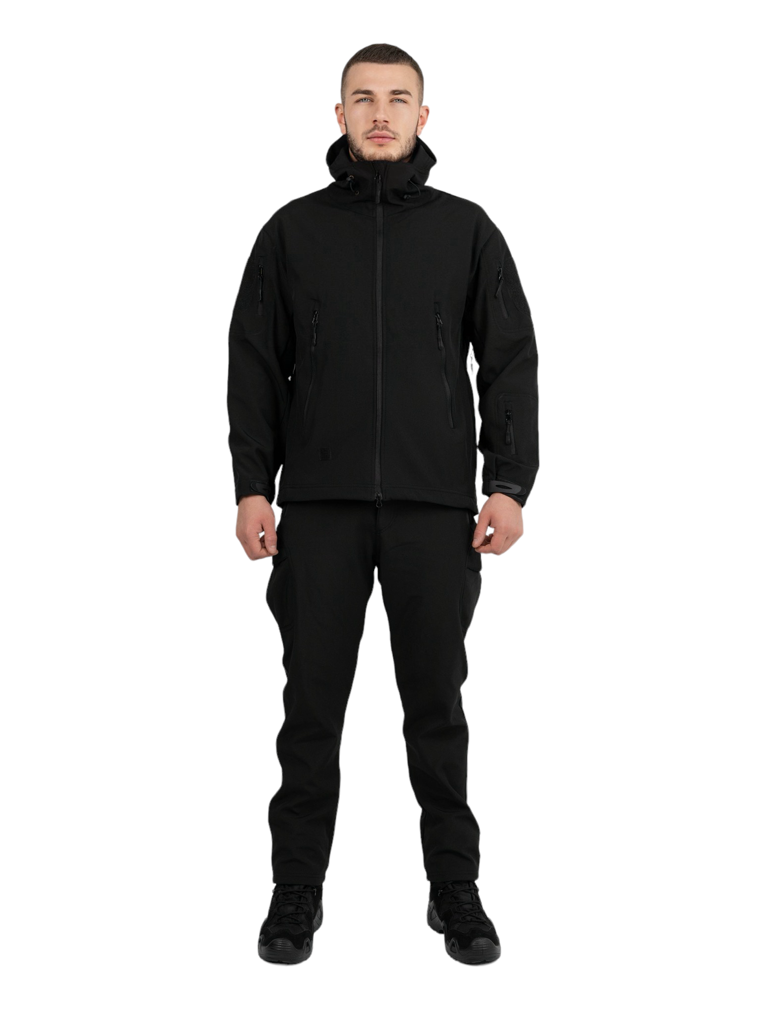 Костюм тактический Softshell черный XXXL