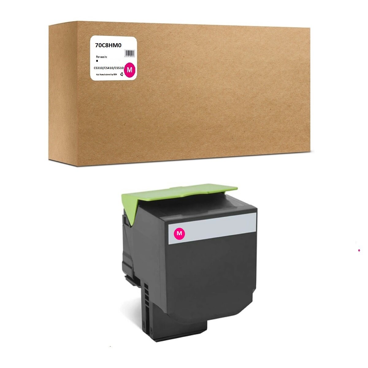 Картридж 70C8HM0 для Lexmark CS310/CS410/CS510 708HM 3K Magenta Compatible (совместимый)