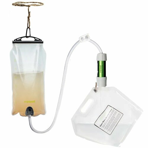 Комплект 10шт Miniwell L630-G/Survivor Filter Система Гравитационный фильтр для воды ультрафильтрация 0.1мкм туристический улучшает качество/вкус воды